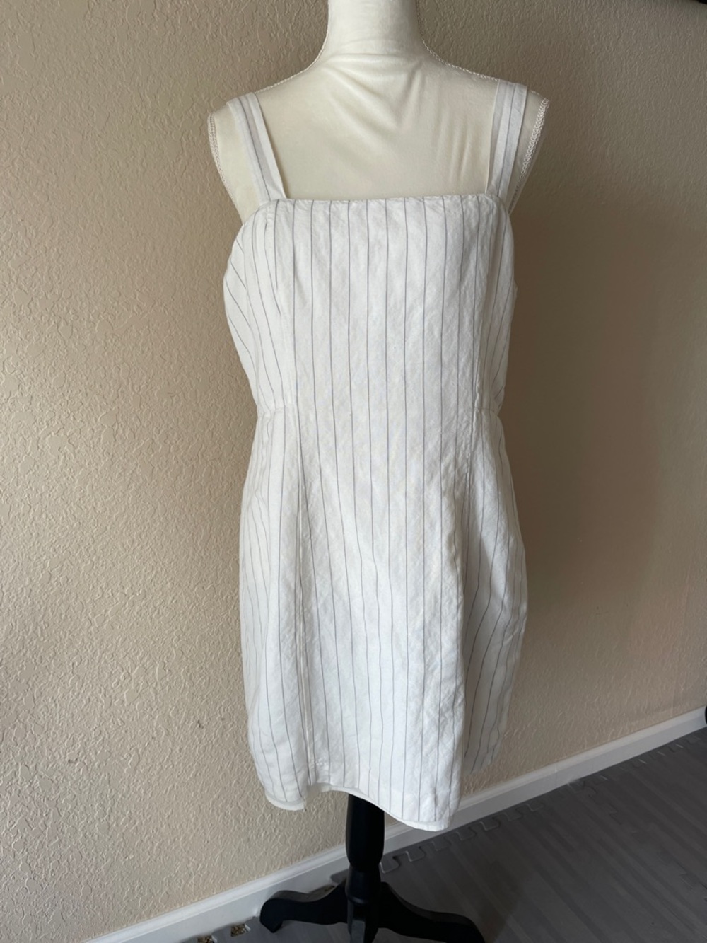 Club Monaco Square Neck Stripped Mini Dress, Size 12, $170